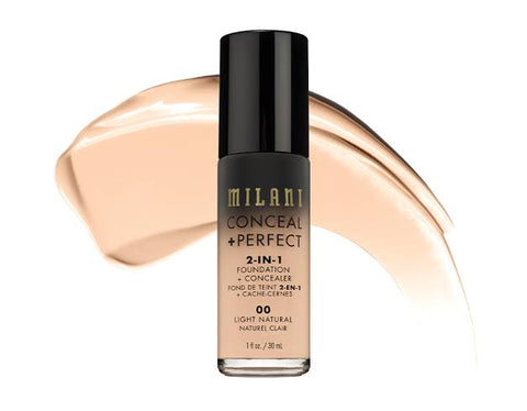 Milani Conceal+Perfect 2-in-1 Foundation - Shade 00 | Makeup Blush Studio