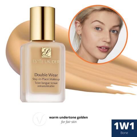 Estée Lauder Double Wear Foundation Shade 1W1 Bone | Makeup Blush Studio